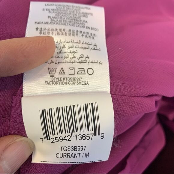 Bcbgeneration purple beaded embellished printed skirt size medium - Picture 6 of 10